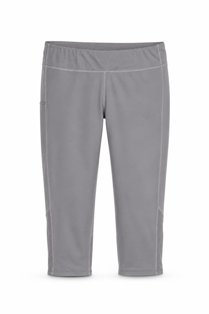 Nike Women's Grey Dri-Fit Capri Leggings XL Activewear