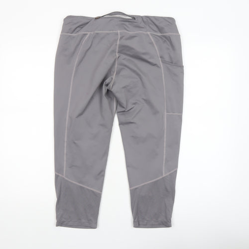 Nike Women's Grey Dri-Fit Capri Leggings XL Activewear