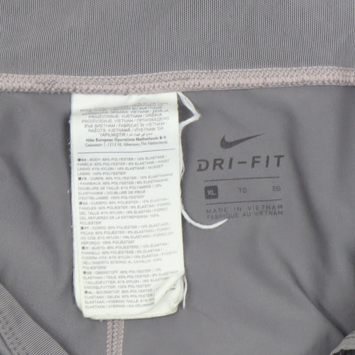 Nike Women's Grey Dri-Fit Capri Leggings XL Activewear