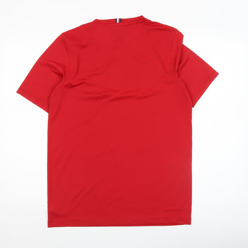 Tommy Hilfiger Men's Red Performance T-Shirt Size M Regular Fit