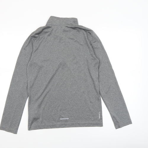 The North Face Boys Grey L 1/4 Zip Pullover Active Top