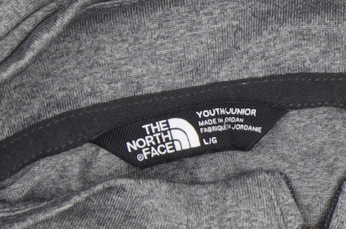 The North Face Boys Grey L 1/4 Zip Pullover Active Top