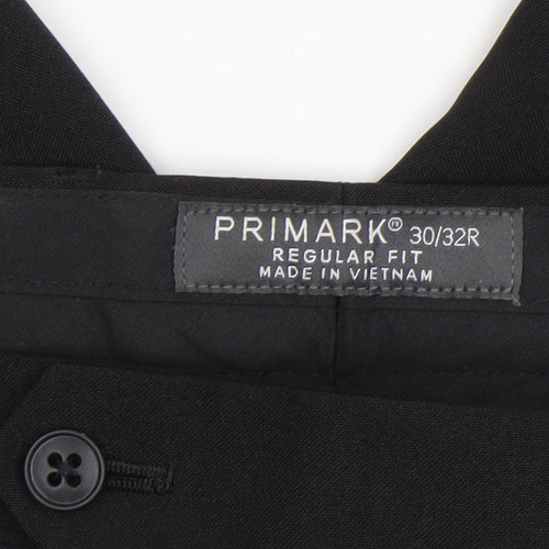 Primark Men’s Black Regular Fit Dress Pants Size 30/32R