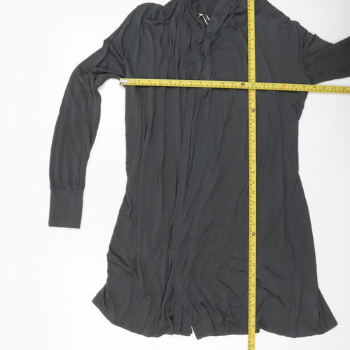 Principles Women’s Grey Viscose Long Sleeve Open Coatigan Size 12