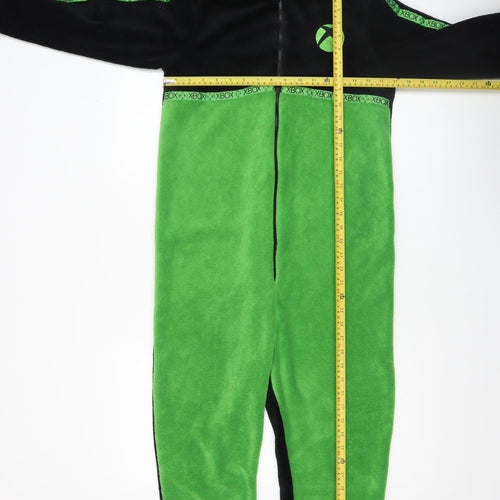 Xbox Boys Black & Green Fleece Hooded Onesie Nightwear 11-12 Years
