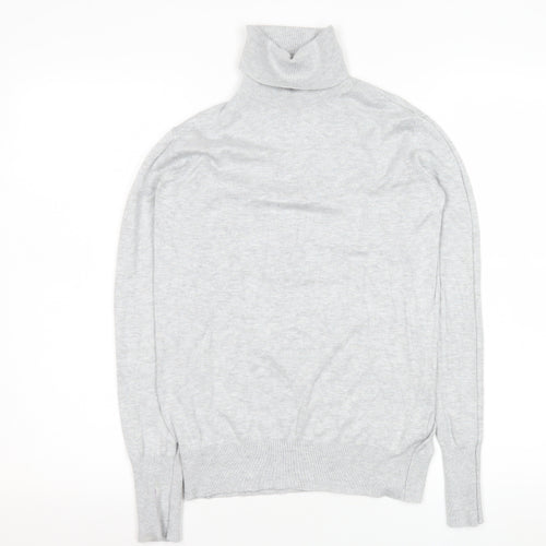 Dunnes Stores Women’s Grey Roll Neck Knit Jumper Medium
