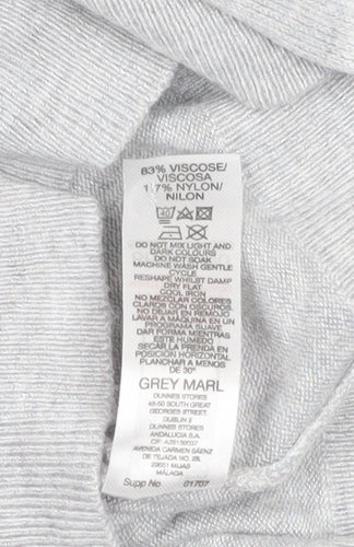 Dunnes Stores Women’s Grey Roll Neck Knit Jumper Medium