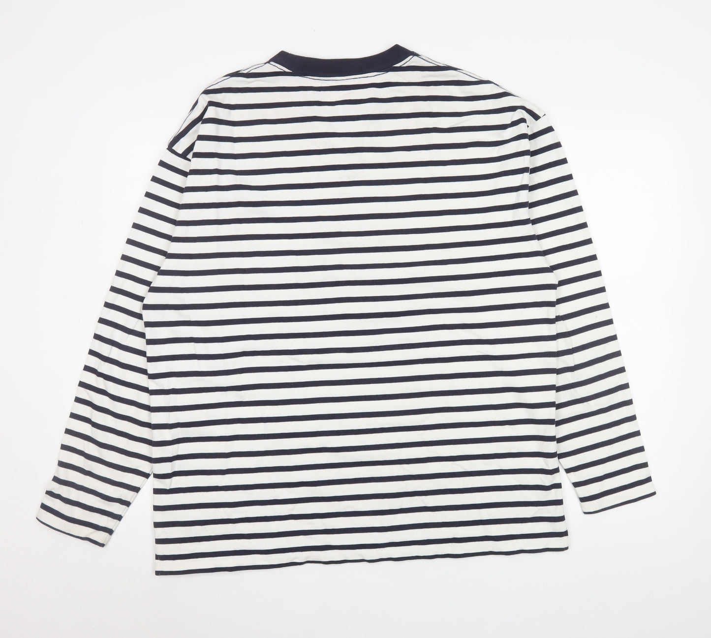 Screen Stars Women’s Multicoloured Striped Long Sleeve Cotton T-Shirt L