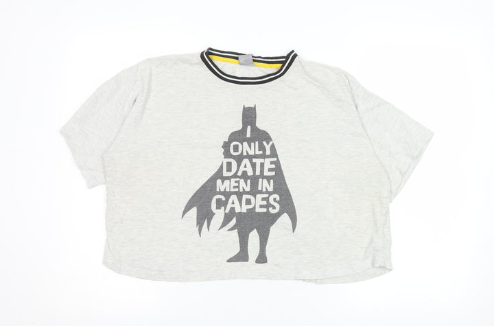 Love to Lounge Batman Grey T-Shirt Pyjama Top Women L