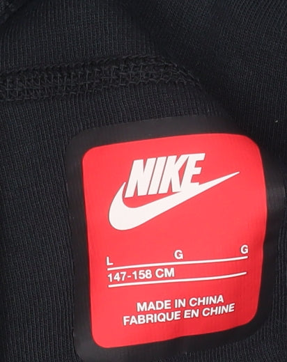 Nike Teens Black Jogger Activewear Trousers L Regular Fit