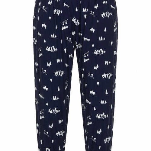 St Bernard for Dunnes Stores Men’s Blue XL Ski Print Pyjama Pants