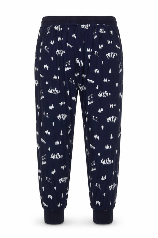 St Bernard for Dunnes Stores Men’s Blue XL Ski Print Pyjama Pants