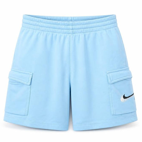 Nike Blue Cotton Cargo Shorts Teens L Stylish Sportswear