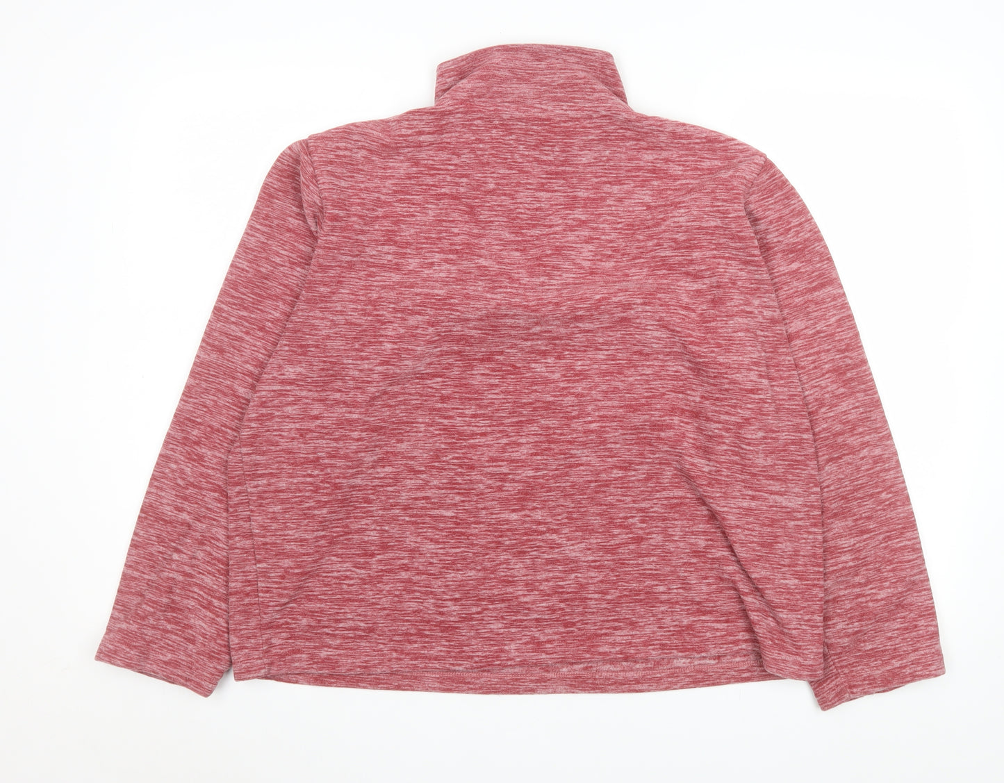 Crane Men's Red 1/4 Zip Fleece Pullover Sweatshirt Size M