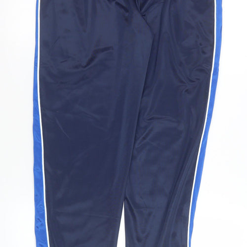 Slazenger Men's Blue Track Pants S Tapered Fit Activewear Trousers