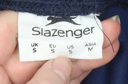 Slazenger Men's Blue Track Pants S Tapered Fit Activewear Trousers