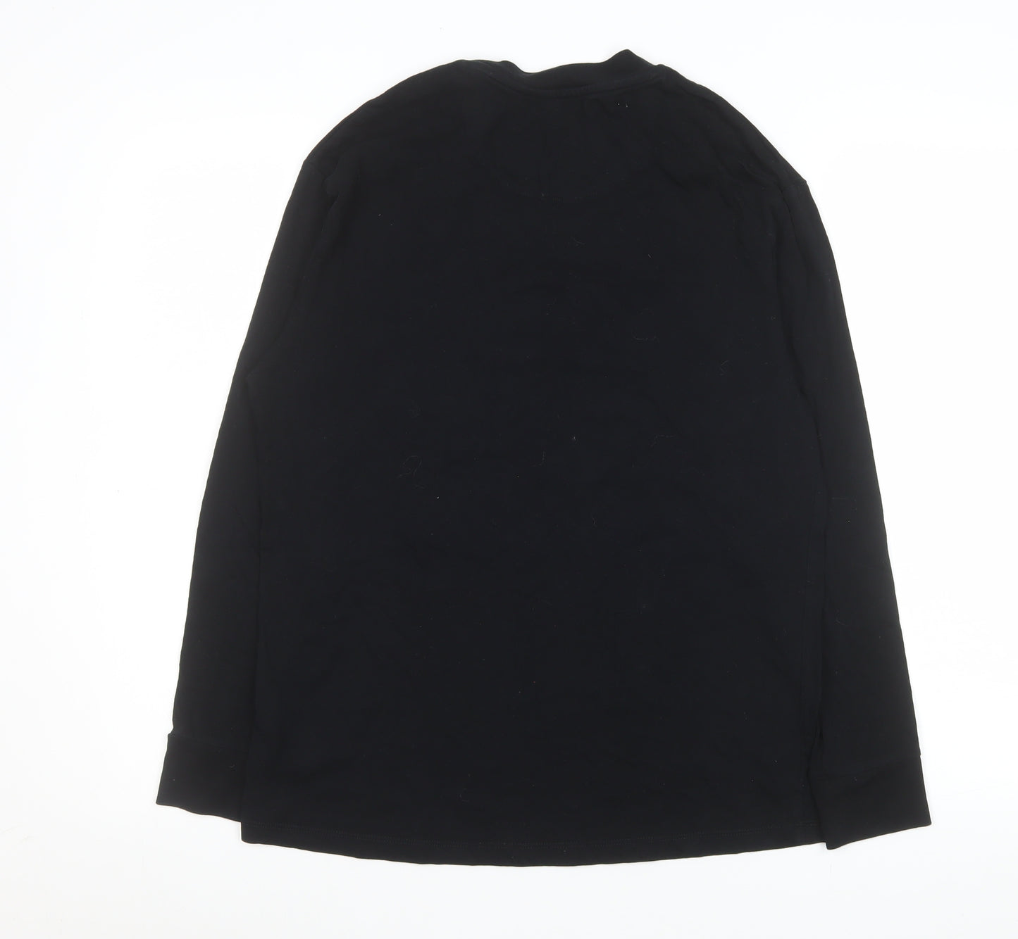 Marks and Spencer Teens Black Long Sleeve Teddy Nightshirt Size 14