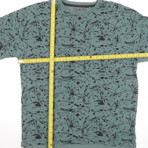 Next Boys Green Black Splatter Print 2 Piece Casual Outfit Set 13 Years
