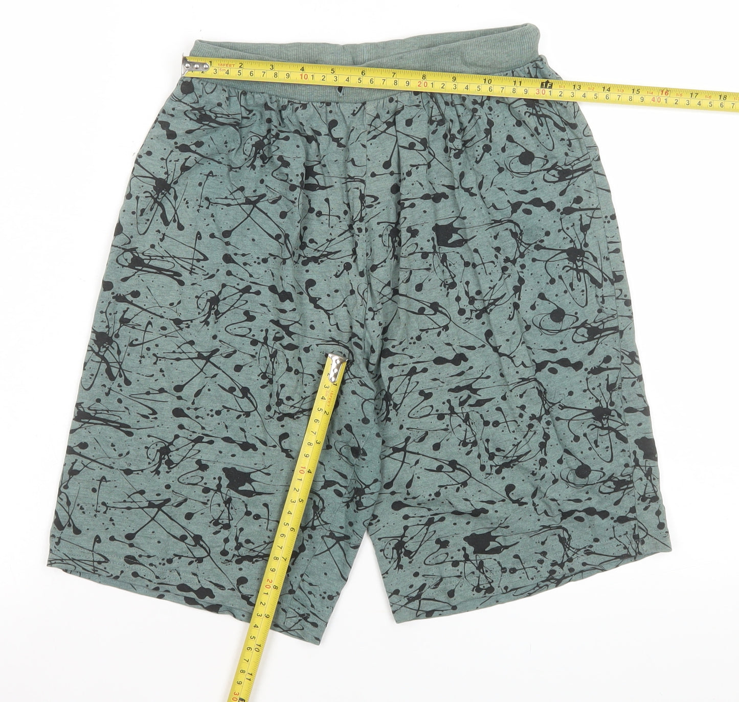 Next Boys Green Black Splatter Print 2 Piece Casual Outfit Set 13 Years