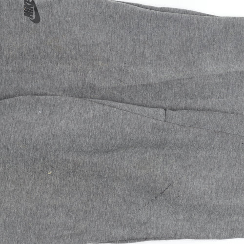 Nike Men's Grey Medium Jogger Sweatpants 66% Cotton 34% Polyester