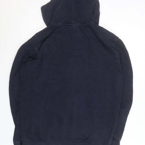 Champion Women's Blue Hooded Full Zip Cotton Blend Jacket Size M