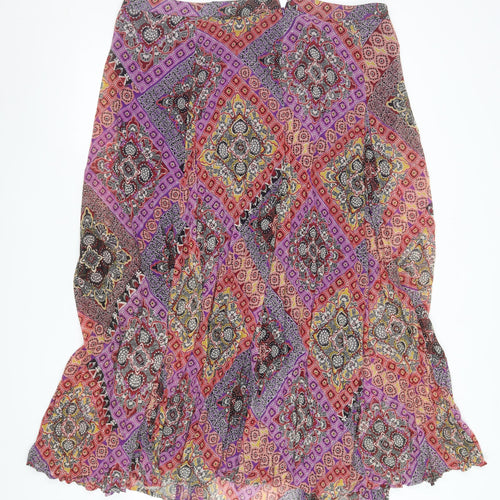 Marks and Spencer Womens Multicoloured Wrap Midi Skirt Size 20