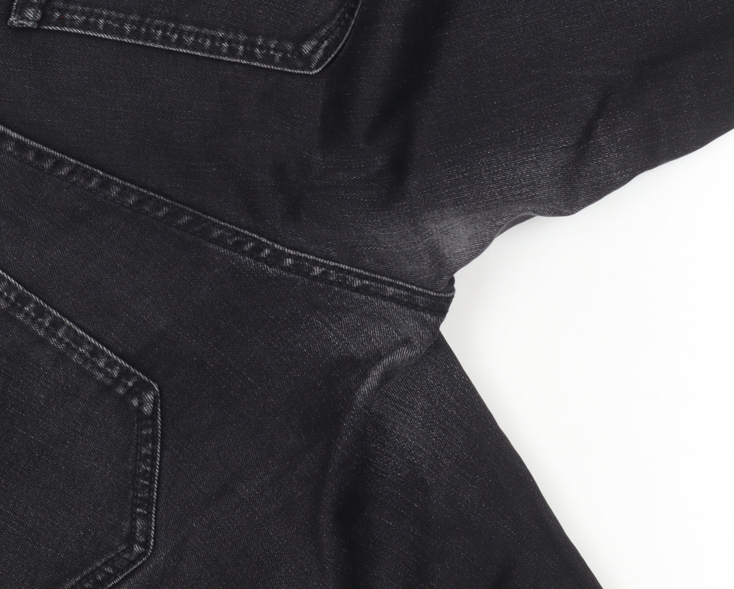 Uniqlo Women Black Skinny Jeans Size 10 Mid Rise Stretch Denim