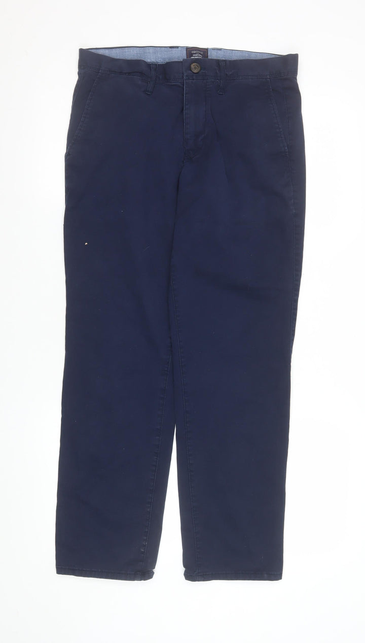 Gap Boys Blue Chino Trousers Size 30 Straight Stretch Twill Pants