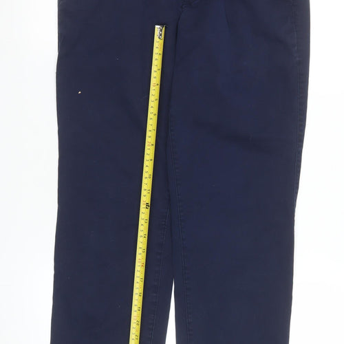 Gap Boys Blue Chino Trousers Size 30 Straight Stretch Twill Pants