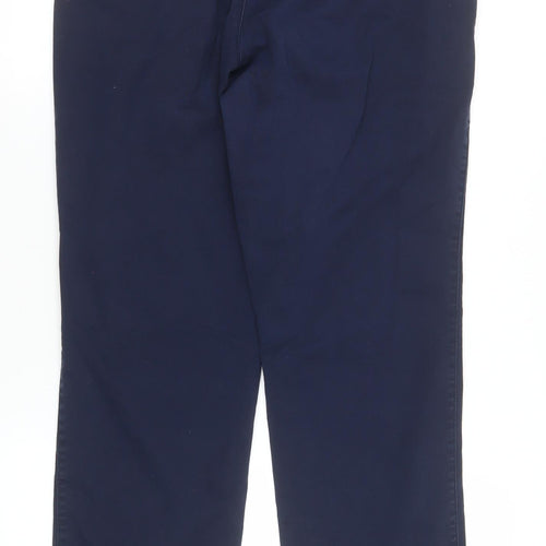 Gap Boys Blue Chino Trousers Size 30 Straight Stretch Twill Pants