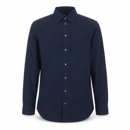Uniqlo Men's Blue Slim Fit Long Sleeve Cotton Dress Shirt Size S