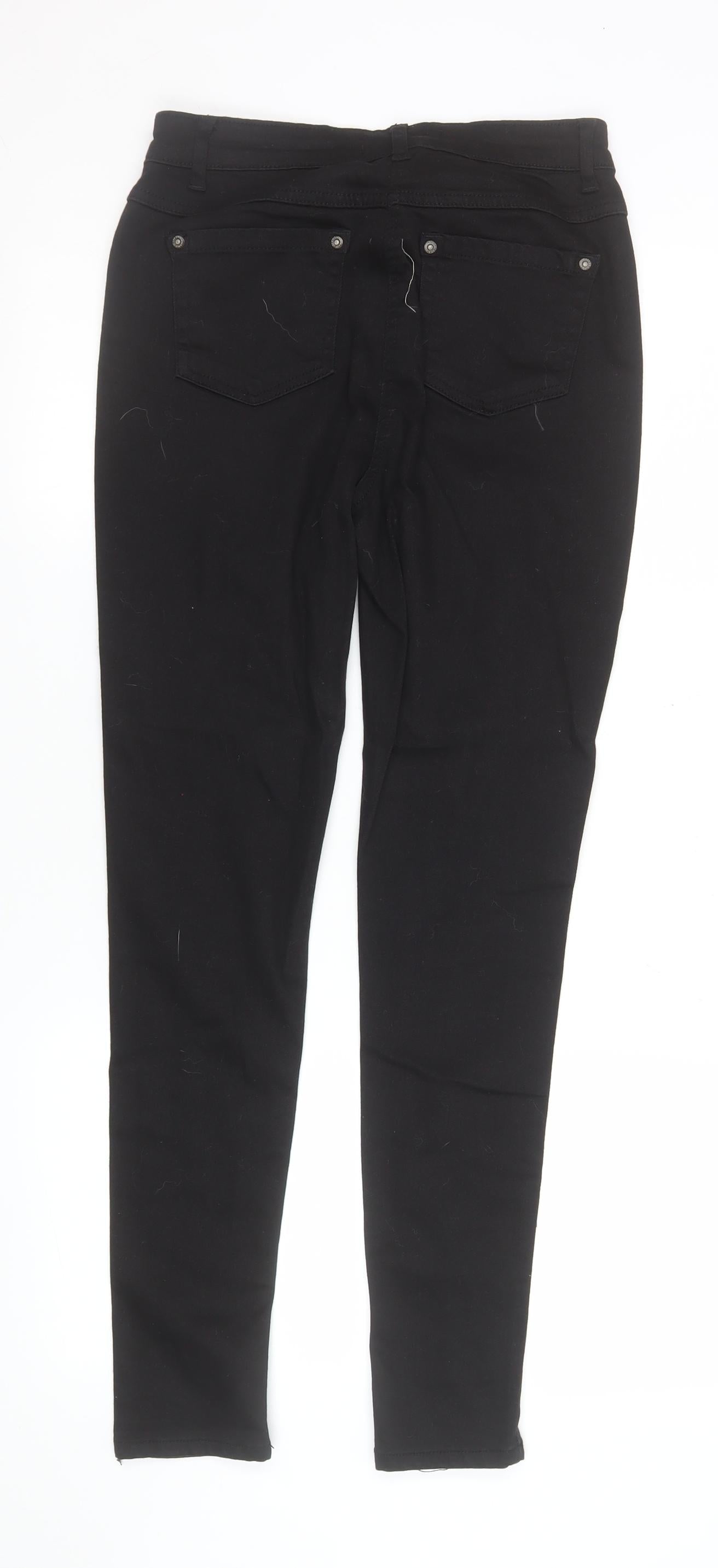 Parisian Women Black Distressed Skinny Jeans Size 12
