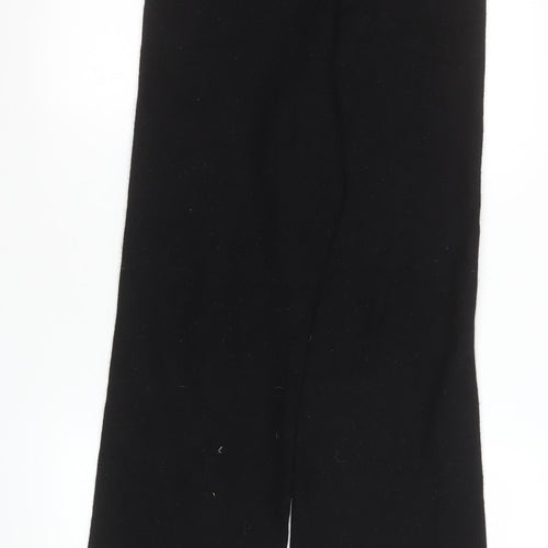 Joseph Women's Black Wool Cashmere Blend Straight Trousers XL