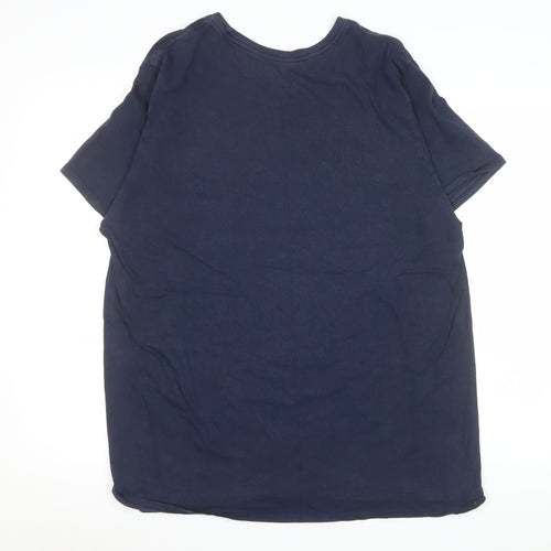 Nike Men's Navy Blue 'Air Sickness' Short Sleeve Athletic Fit T-Shirt XXL