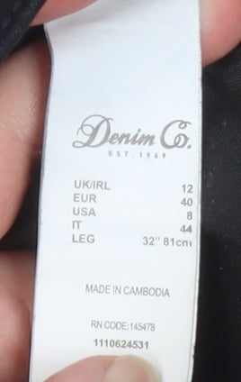 Denim Co. Women’s Black Skinny Jeans Size 12 Regular 32in Leg