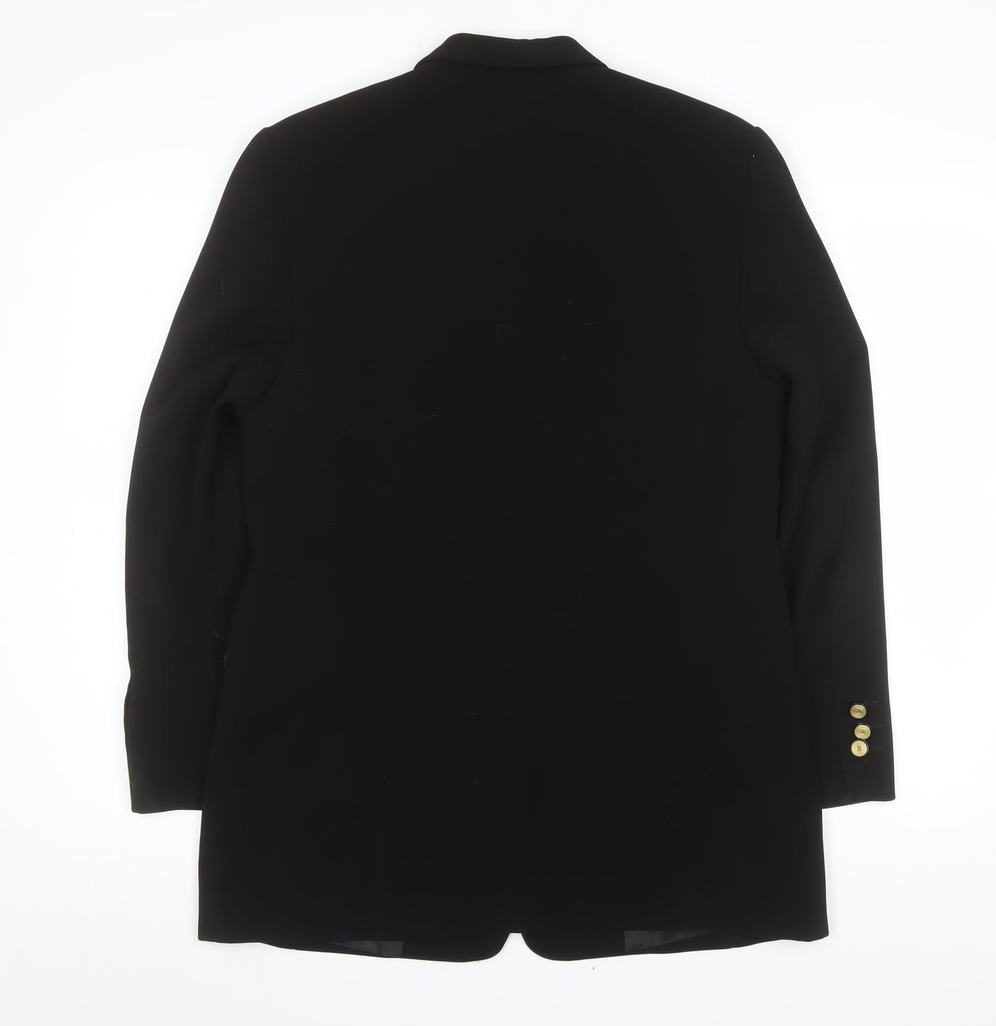 Basler Women's Black Wool Blend Single-Breasted Blazer Size 12