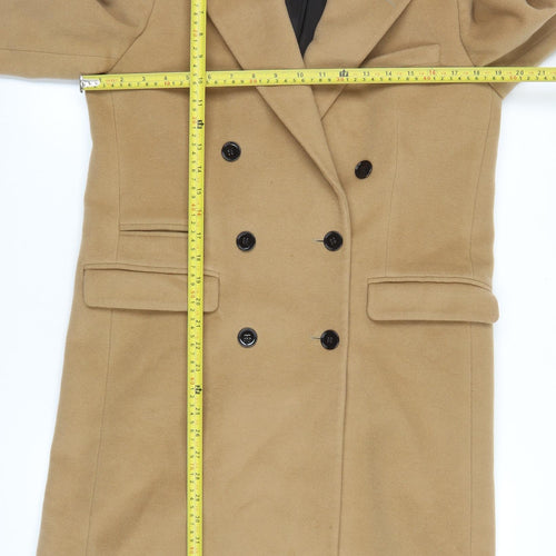 The Kooples Men's Beige Wool Overcoat 38 Classic Long