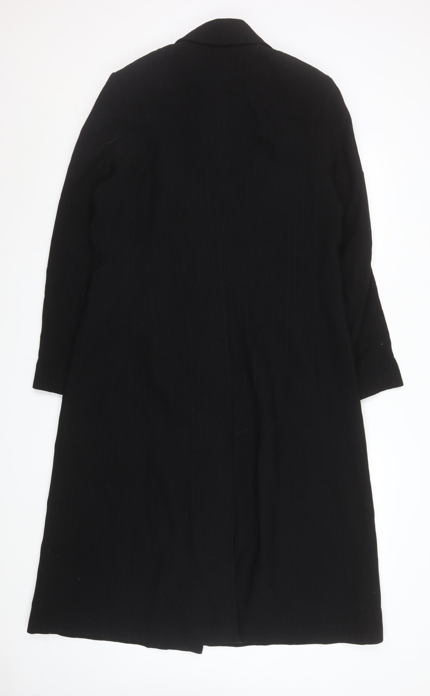 Marks and Spencer Women’s Black Wool Long Overcoat Size 16