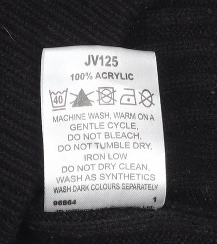 Premier Man Black Ribbed Full Zip Knit Men’s Jacket M 40in