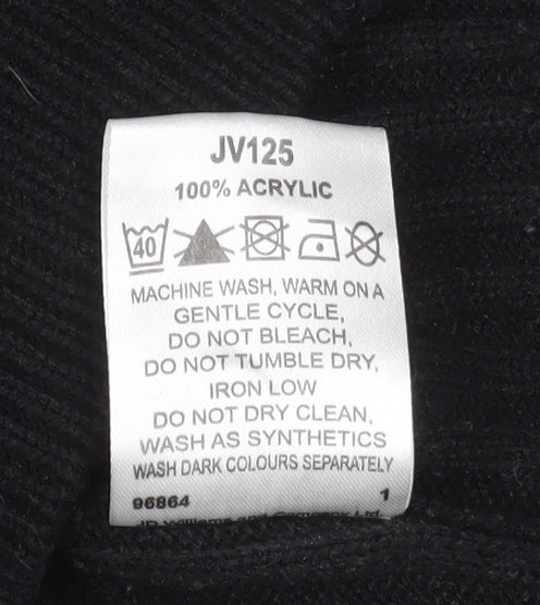 Premier Man Black Ribbed Full Zip Knit Men’s Jacket M 40in