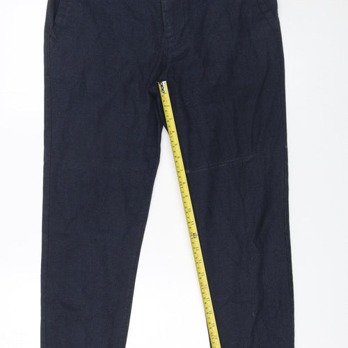 Zara Men's Blue Slim Fit Chino Trousers Size 32