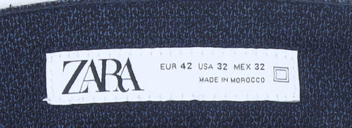 Zara Men's Blue Slim Fit Chino Trousers Size 32