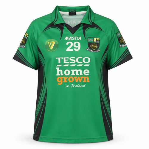Masita Womens Green Collared Sports Jersey Size 14 Football Top