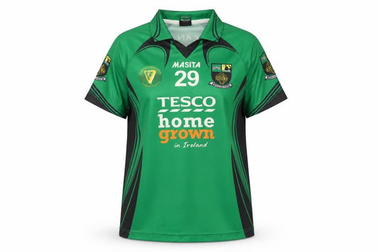 Masita Womens Green Collared Sports Jersey Size 14 Football Top