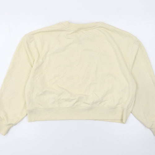 Dunnes Stores Womens Beige Cotton Blend Pullover Sweatshirt S
