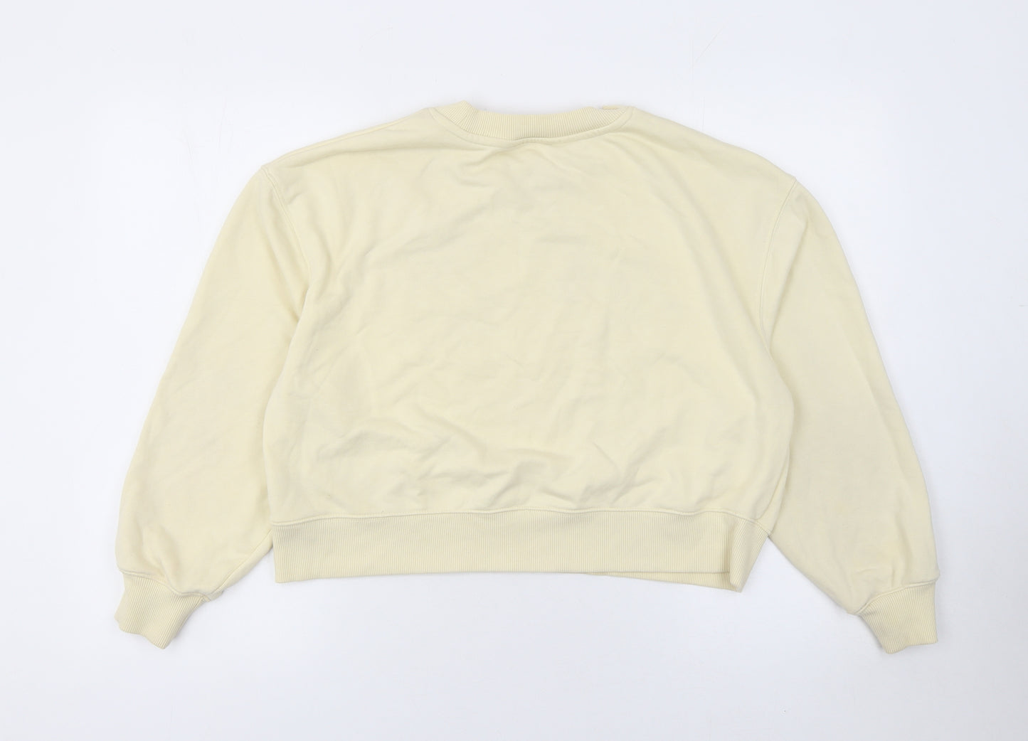 Dunnes Stores Womens Beige Cotton Blend Pullover Sweatshirt S
