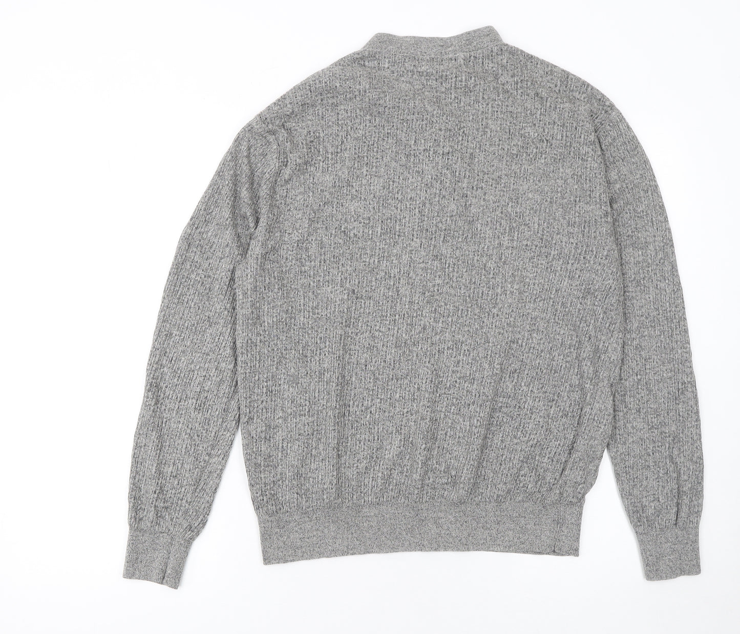 Einrlloris Boys Grey Henley Knit Jumper L Long Sleeve Winter Classic