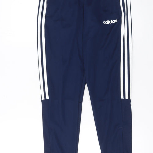 adidas Boys Blue XS Jogger Trousers Aeroready Primegreen Activewear