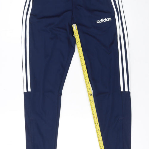 adidas Boys Blue XS Jogger Trousers Aeroready Primegreen Activewear