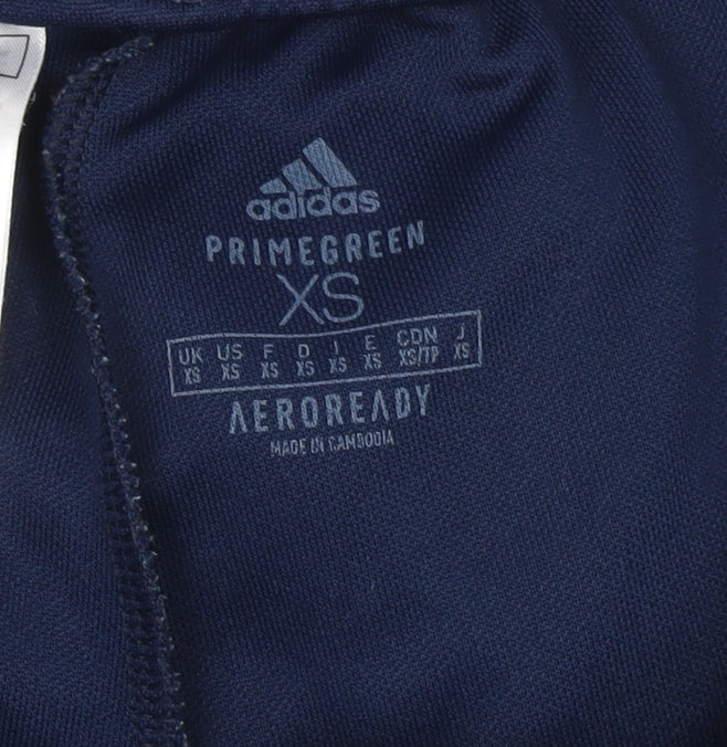 adidas Boys Blue XS Jogger Trousers Aeroready Primegreen Activewear